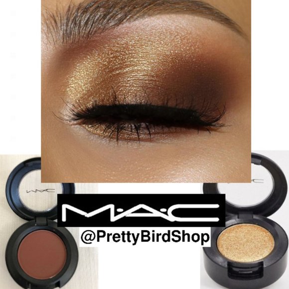Last set! 2 MAC shadows ESPRESSO & I LIKE 2 WATCH new in box full size - Picture 1 of 8